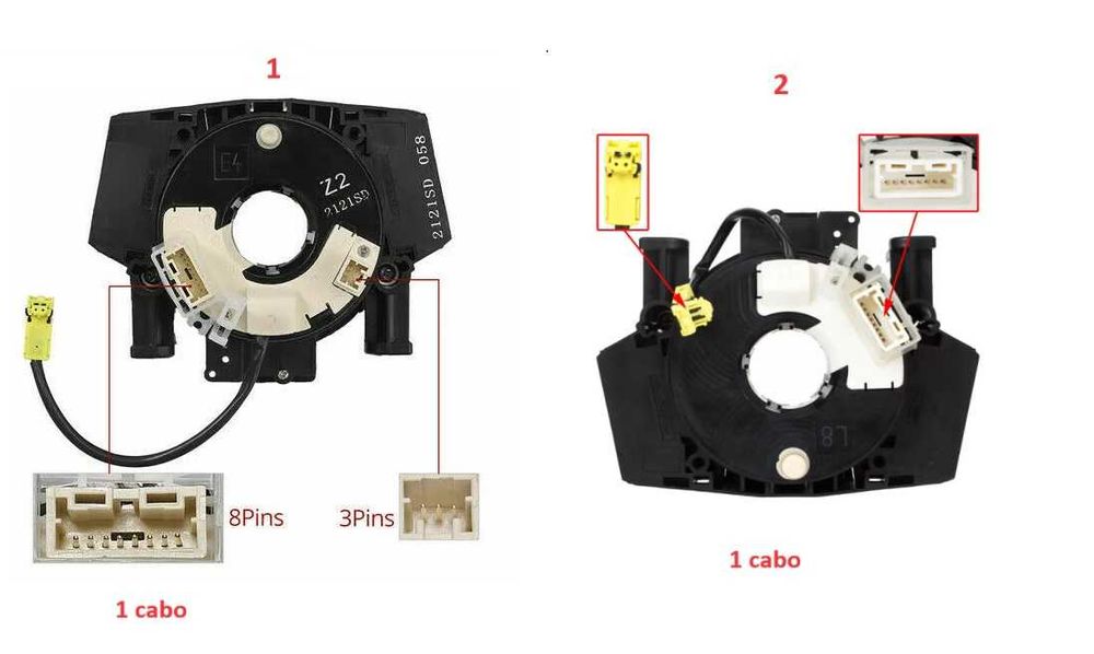 Fita de Airbag Nissan Qashqai 3 tipos Novo