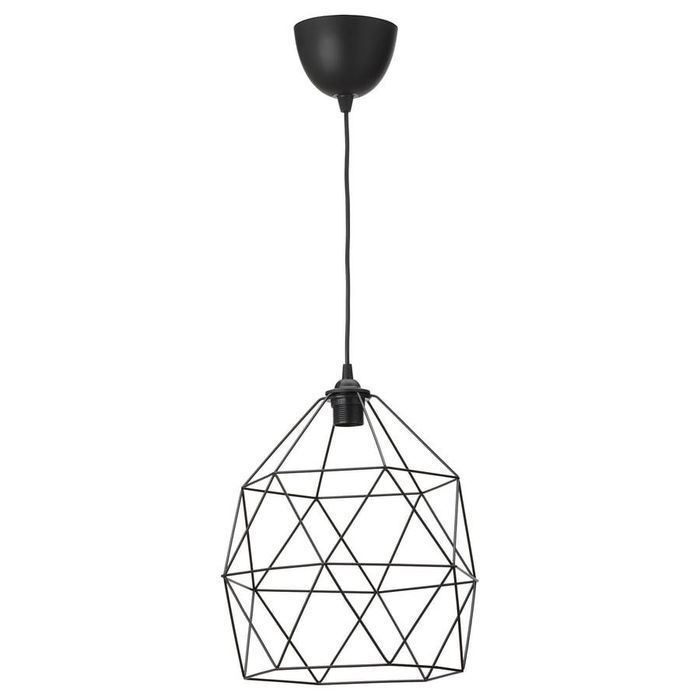 Candeeiro metal preto IKEA