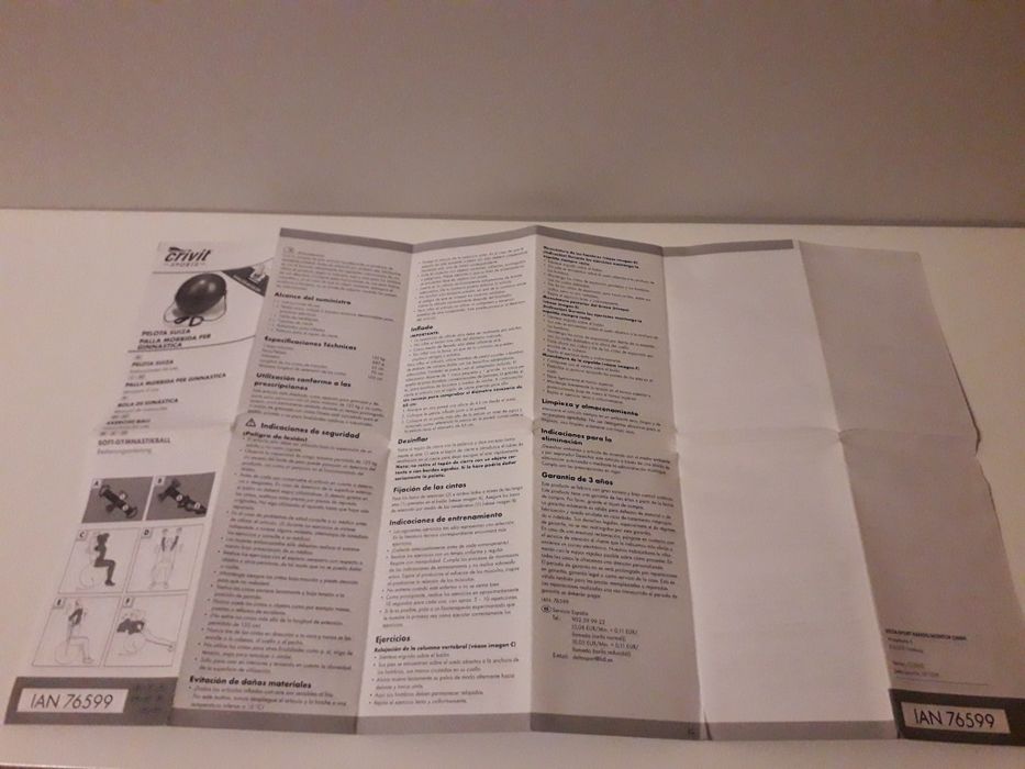 Bola de ginástica de 65cm