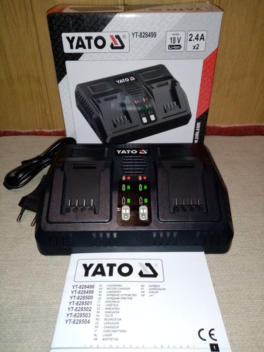 Подвійний зарядний пристрій 18В 2.2А YATO YT-828499