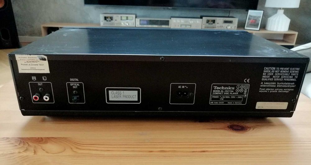Technics CD SL-PS770A Class A. Sprawy