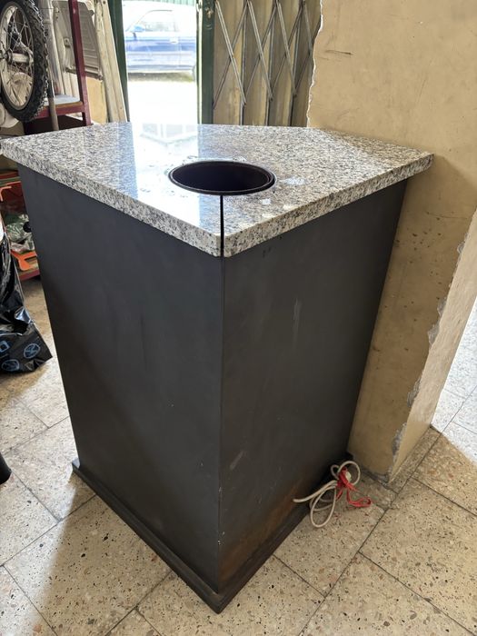 Salamandra a lenha com ventilador