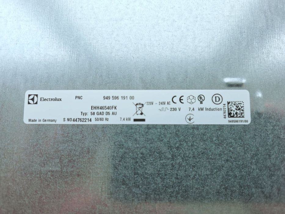 Індукційна варильна поверхня Electrolux EHH46540FK, 60 см (на запчасти