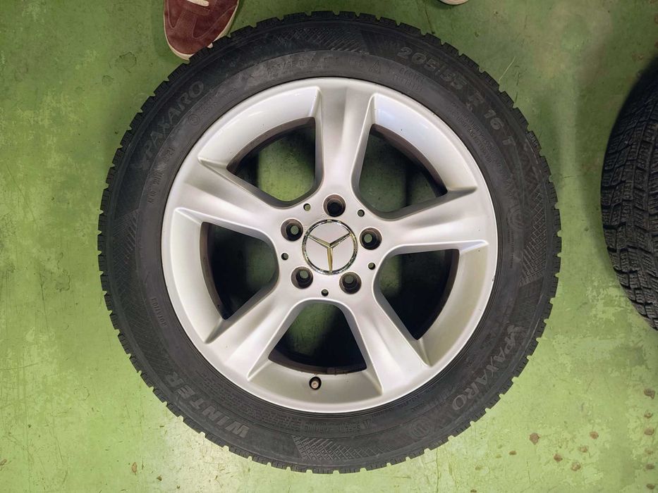 Felgi Mercedes W203 5x112 16 opony zimowe