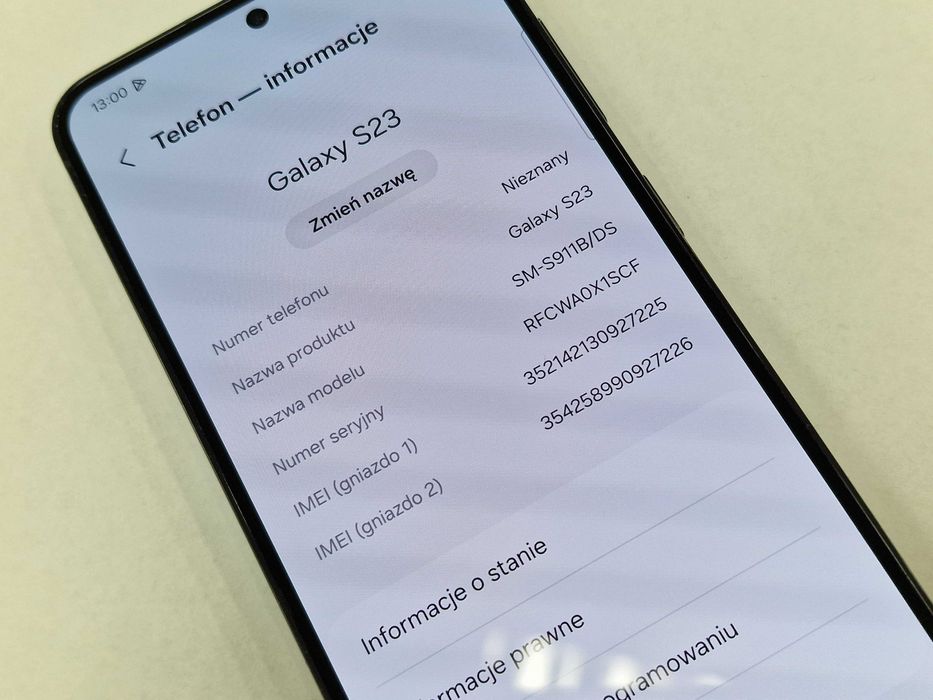 Samsung Galaxy S23/ 8GB/ 256GB/ Phantom Black/ Grade A- + ładowarka