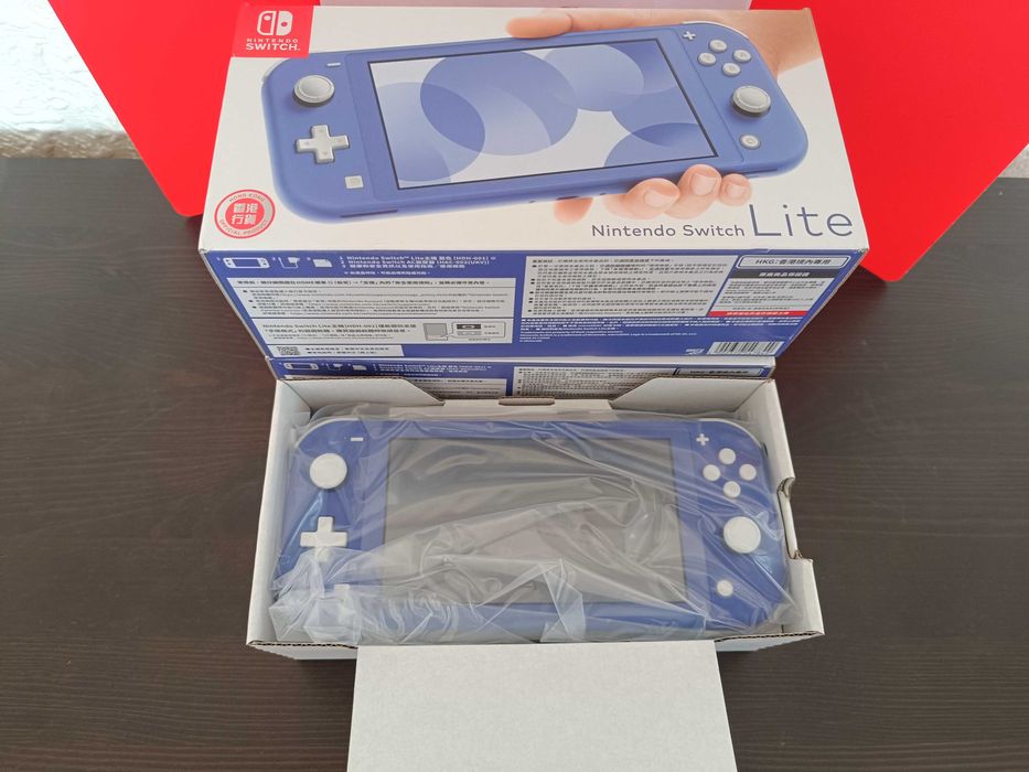 Nintendo switch lite blue nowa zmodowana CFW atmosphere + karta 128 GB