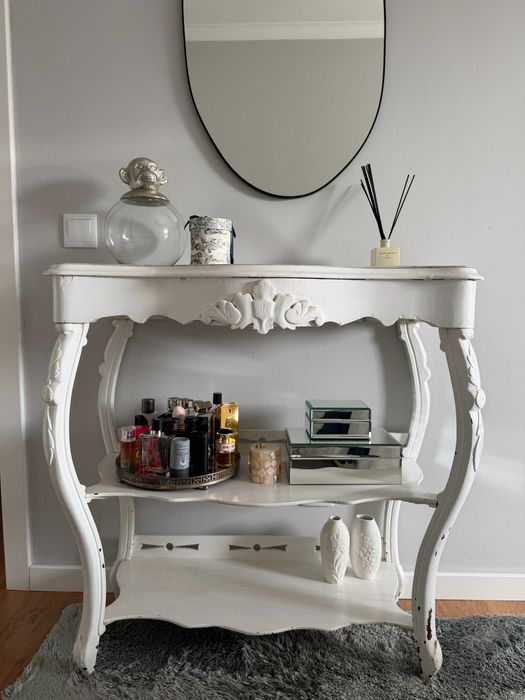 Consola antiga, com tampo em mármore