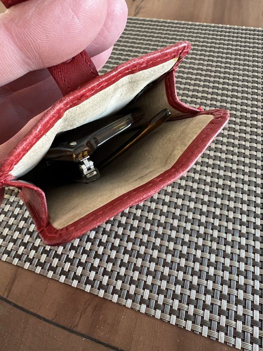 COACH New York Skorzane Etui Futeral na Okulary