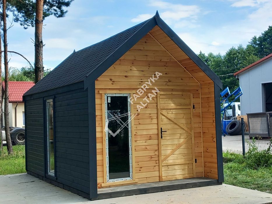 Domek, drewniany, nowoczesny, stodoła, nowoczesna, domki, 3x5m