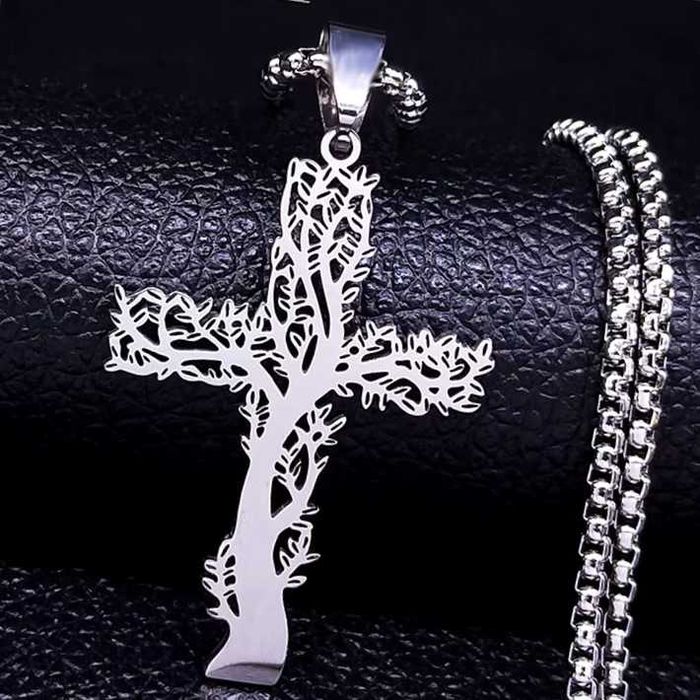 Łańcuszek 60cm+Krzyżyk Drzewko. Gratis!:) Promocja !:)