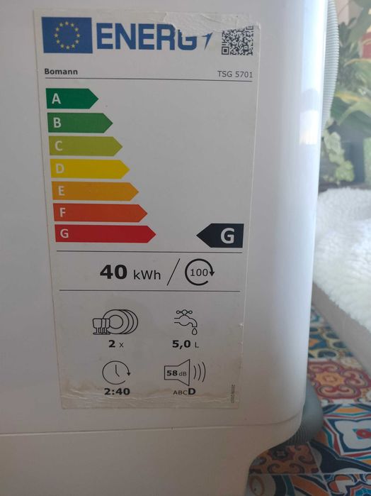 Kompaktowa zmywarka nablatowa Bomann