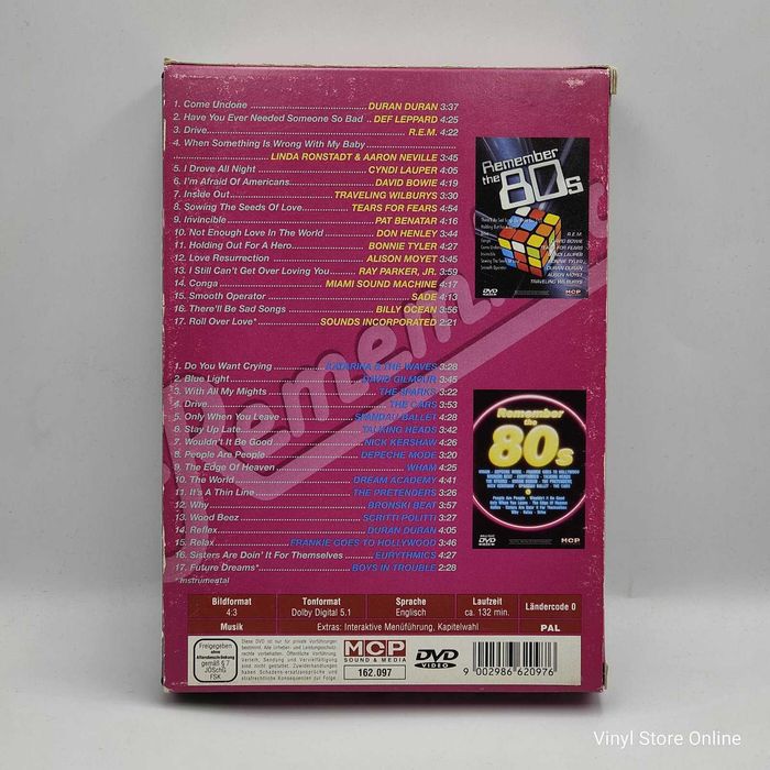 DVD - Remember The 80s (2xDVD-V, Compilação, PAL) - Ref. MCLE