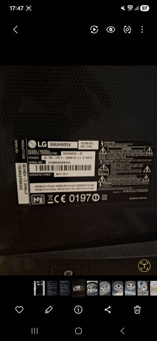 Sprzedam  telewizor LG 60 cali