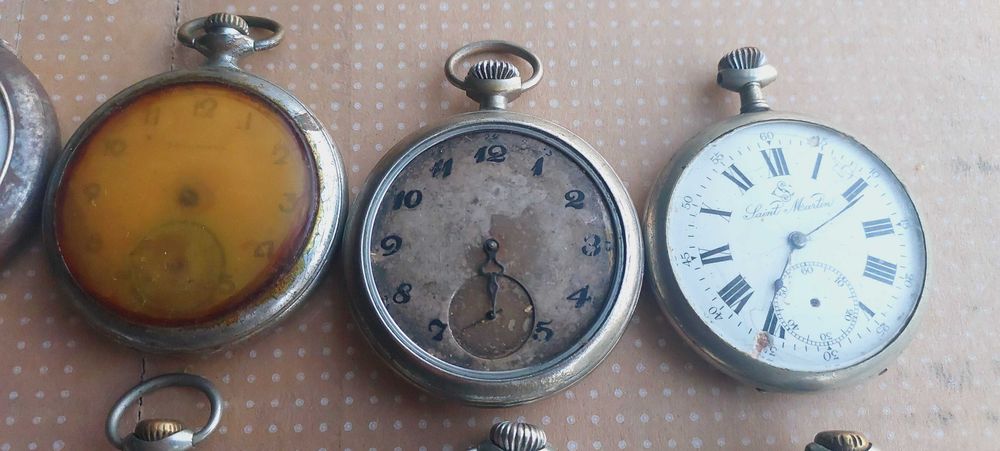 Старинные карманные часы 15 шт