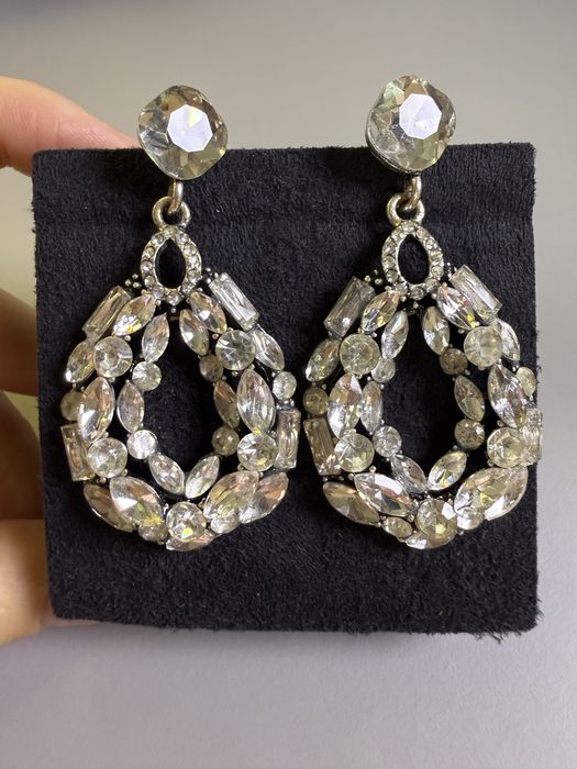 Сережки декоровані стразами