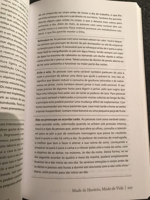 Mude de Horário Mude de Vida