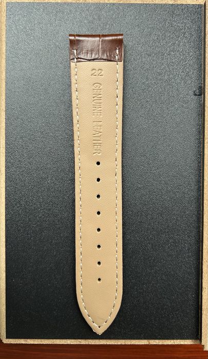 Pasek do zegarka 21 + 22 mm skóra Genuie Leather