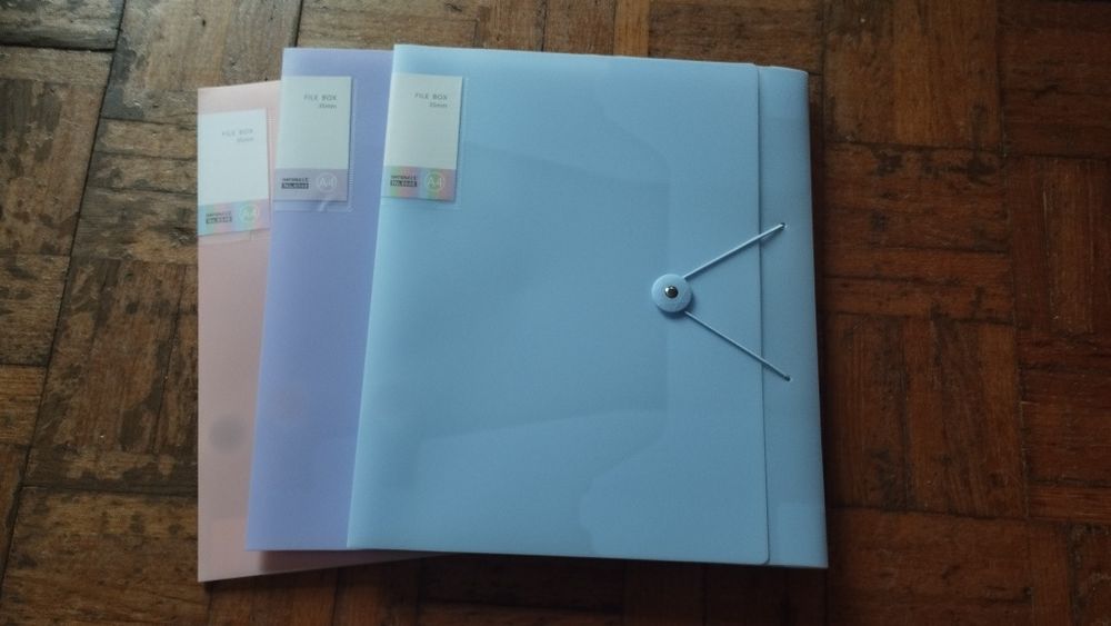 Arquivo capa plástico A4 pastel