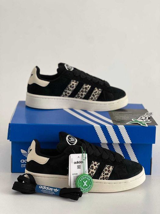 Женские кроссовки Adidas Campus 00s Black Leopard. Размеры 36-41
