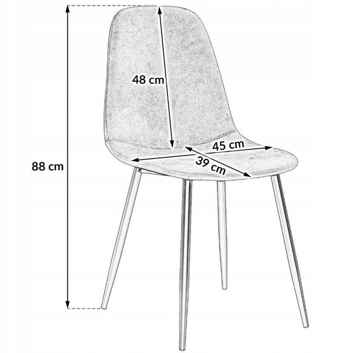 Крісло Лофт, Стілець Скандинавський Alaska ВЕЛЮР стул (капучіно, беж)