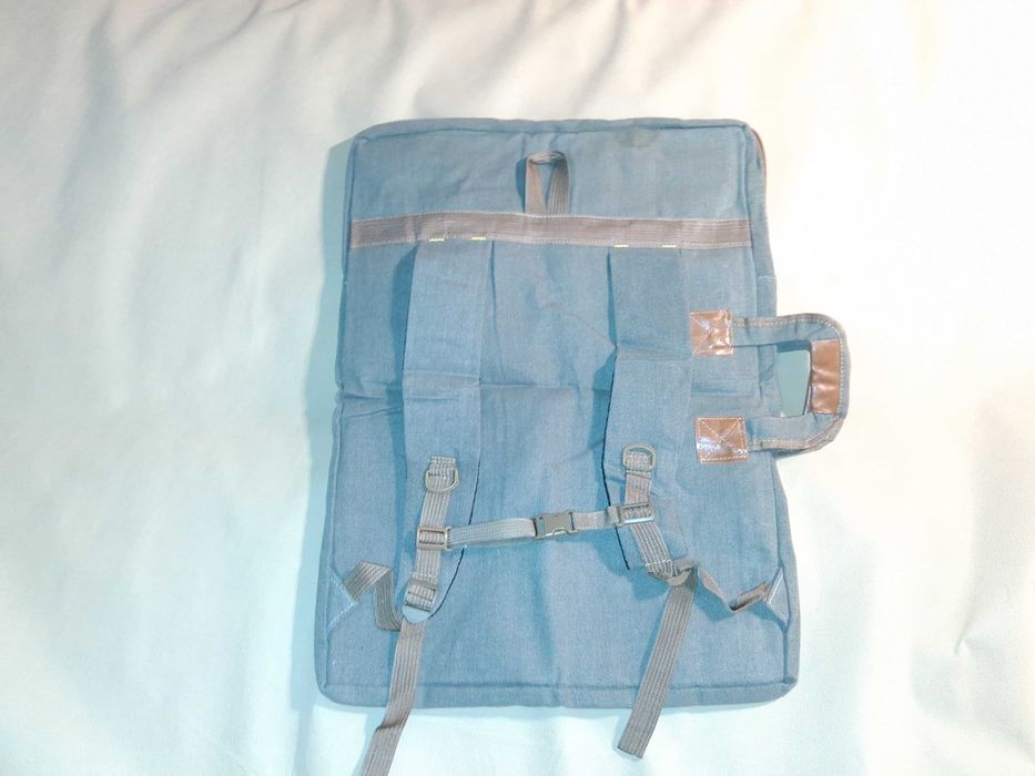 O100 Plecak Torba Na Laptopa Dokumenty Organizer Wielofunkcyjny Szary