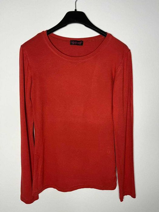 Pomarańczowa bluzka z długim rękawem S