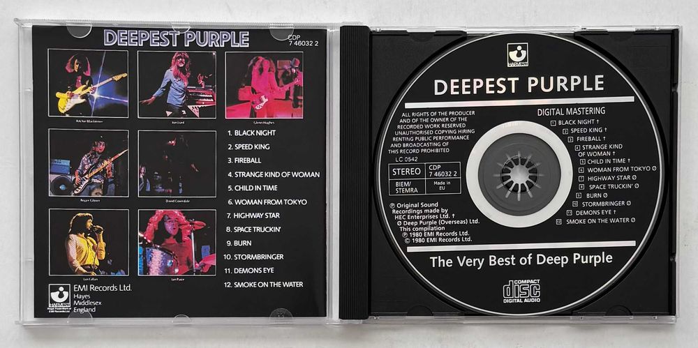 CD_Deepest Purple, The Very Best of Deep Purple. Como novo.