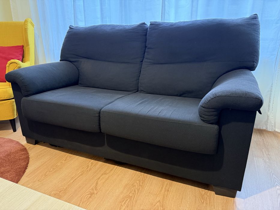 Sofá Conforama ZIP - 2 lugares / tecido preto