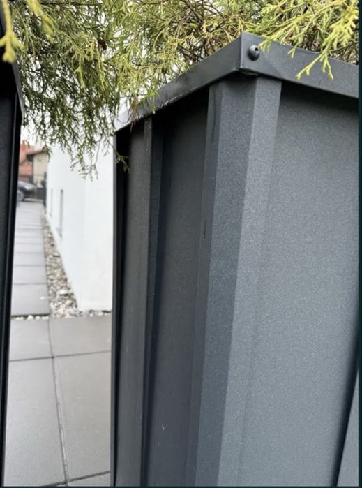 Duże donice ogrodowe / tarasowe / blacha na rąbek antracyt