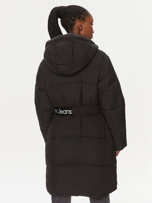 Płaszcz puchowy z paskiem Calvin Klein jeans S