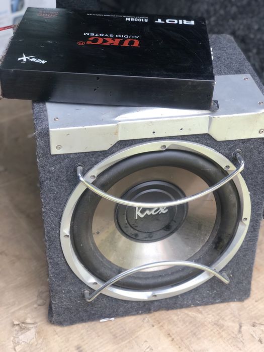 Сабвуфер Kicx icq300 BA+ усилитель UKC 2000watt