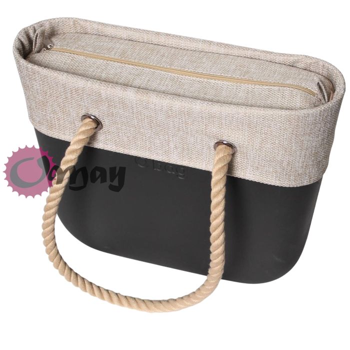 organizer OBAG STANDARD +OPASKA struktura beżowa 2 kieszenie OMAY