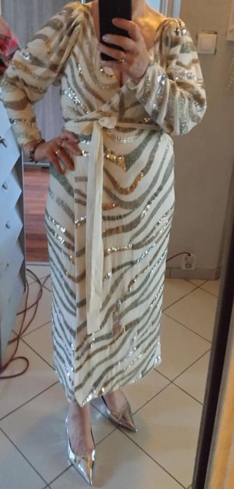 Sylwester kopertowa sukienka midi ASOS EDITION 46