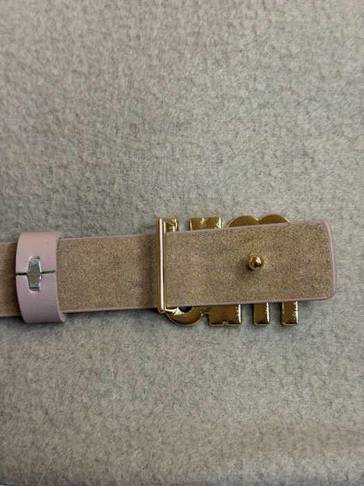 Pasek Marki Miu Miu Rozowy Skorzany