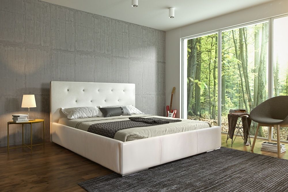 Łóżko tapicerowane PUERTO 160x200 PROMOCJA Tylko KOLOR GRAFIT