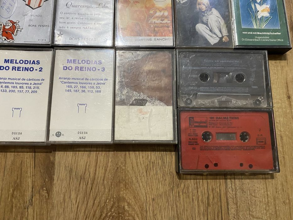 Lote de 53 cassetes originais música portuguesa e outras