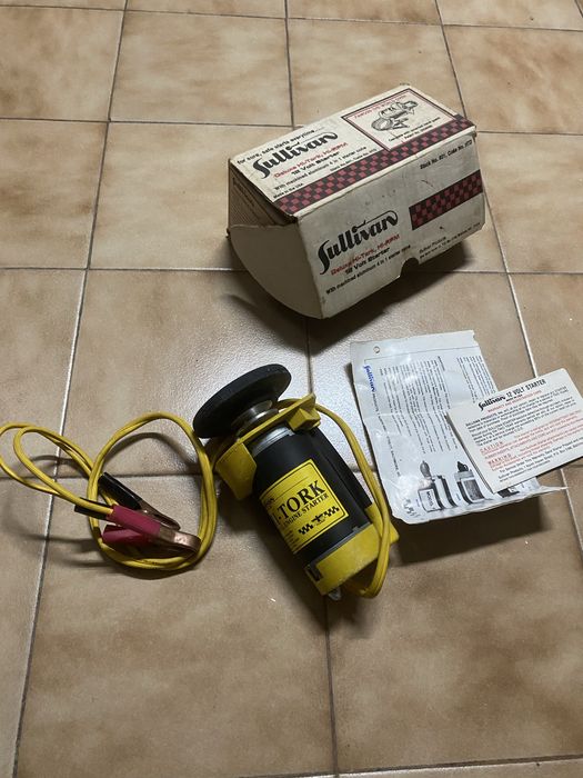 Arrancador Elétrico Sullivan Hi-Tork 12V RC (Caixa e Manuais originais de 1991)