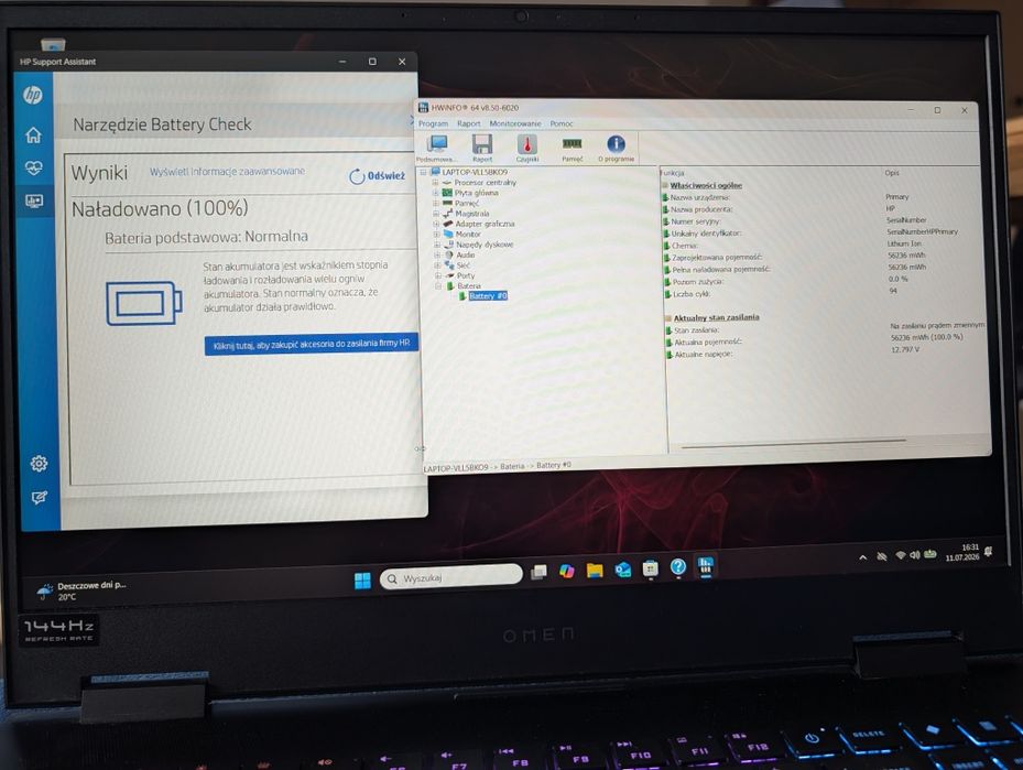 HP Omen, i7/RTX 2070 Super Max-Q(8GB)/16 GB RAM/1TB SSD