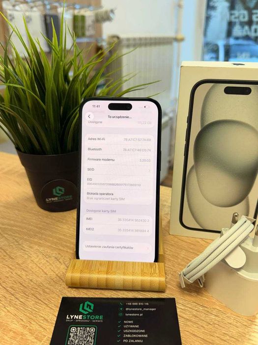 Apple iPhone 15 128GB– 81% BATERIA | GWARANCJA | FV-Marża