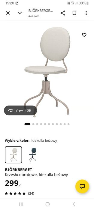 Biurko i krzesło obrotowe