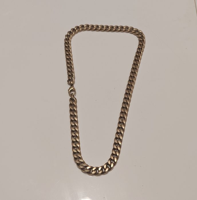 Złoty męski łańcuch pancerka złoto 333 dmuchane 26,5 g  46 cm.