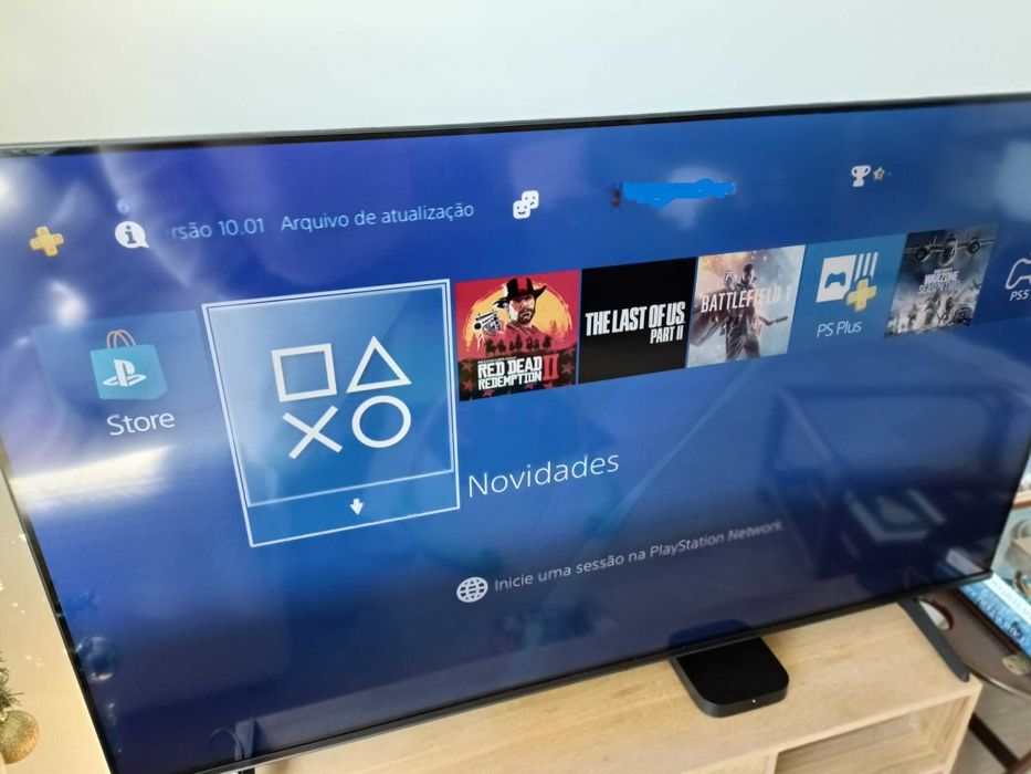 PS4 slim + Jogos (Red Dead Redemption 2/The Last of Us 2/Battlefield 1