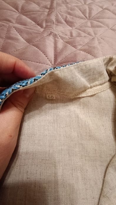 Парна вишиванка в голубому кольорі