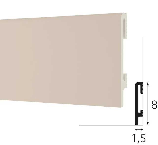 Listwa przypodłogowa  Cappuccino DUROFIT PF080C 25szt. x 2,4m