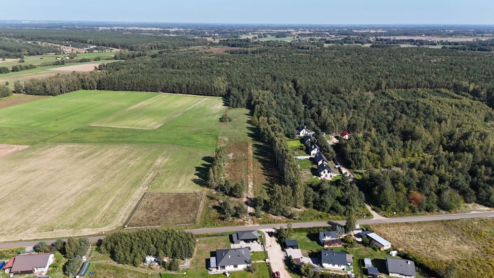 Działka budowlana Jasionka k. Sokolniki Las 1175 m² - Widok 2