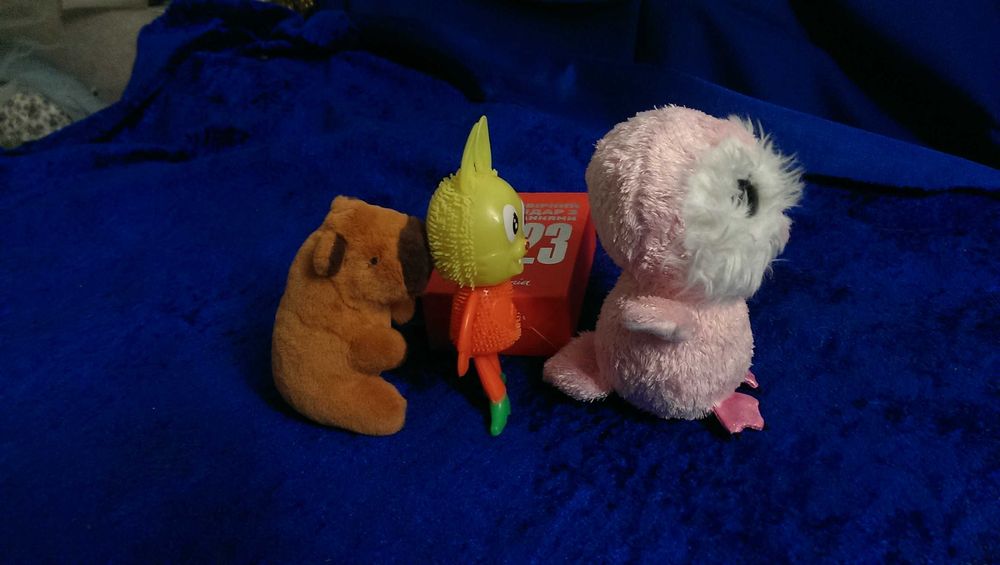 Лот из 3-х игрушек: Сова + Заяц +Капибара