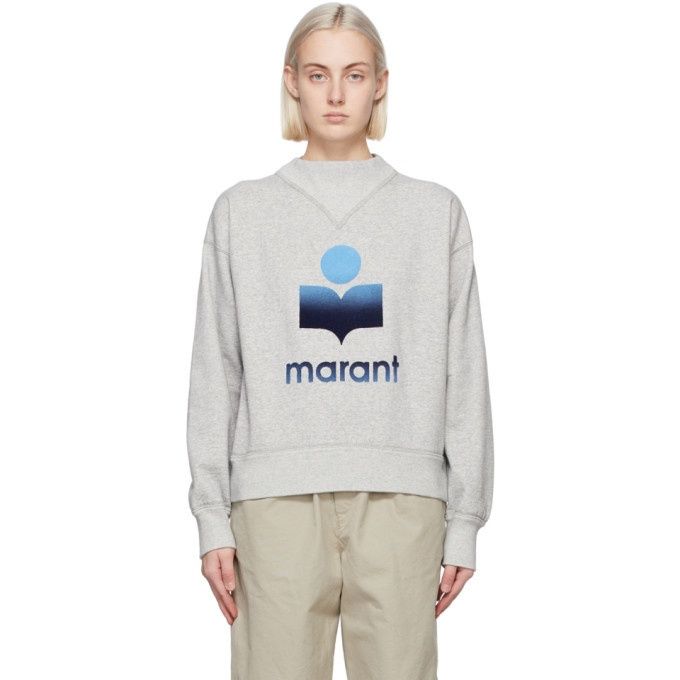 ISABEL MARANT бавовняна утеплена толстовка з високим горлом