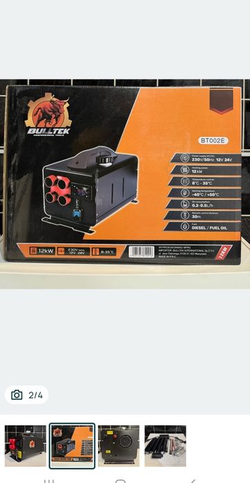 Webasto garażowe  ogrzewanie 110m2 12kw 230v 12v 24v zasilacz w kompl