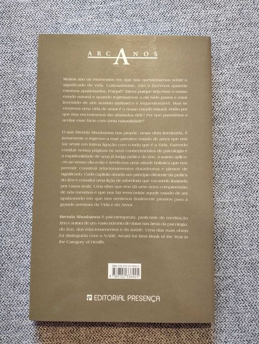 Livro "Zen e a arte de amar" de Brenda Shoshanna