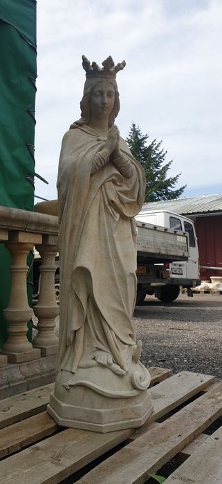 Piękna madonna matka boska rzeźba unikat